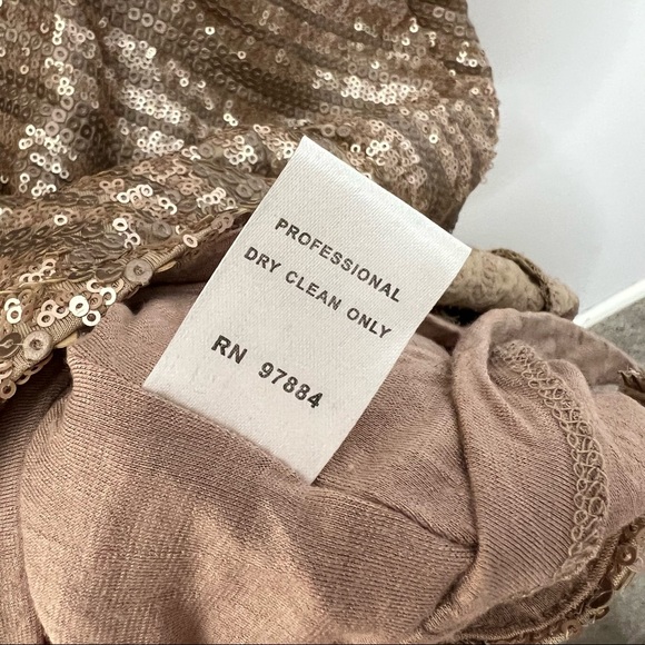 Tart Barbie Dress-gold/champagne sequin dress-xsmall, cocktail, wedding, formal - Picture 7 of 8